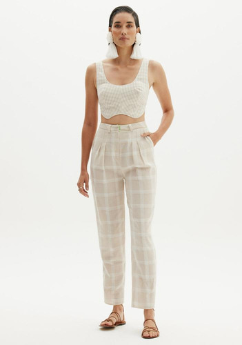 Top Com Amarração Cropped Amarante