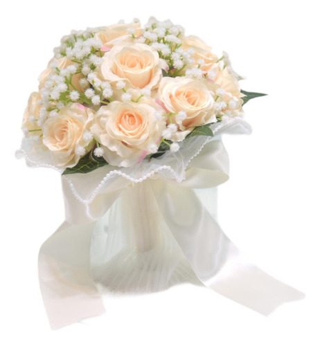 Ramo De Novia De Flores Artificiales De Seda Para Boda