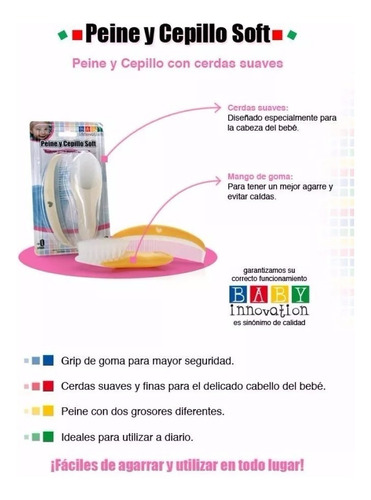 Imagen 4 de 5 de Cepillo Y Peine Innovation 51 Creciendo