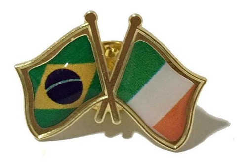 Pin Da Bandeira Do Brasil X Irlanda