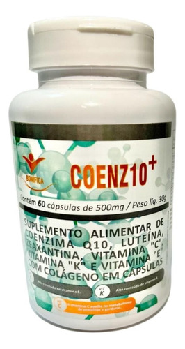 Coenzima Q10 Coenz10+ Bonífica 60 Cápsulas Natural Sabor Neutro