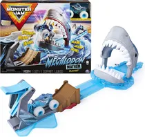 Comprar Monster Jam Juego Rampas Megalodon Con Vehiculo Teletiendauy