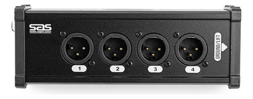 Medusa Sas Cat 1x4 Montada Com Xlr Painel Macho