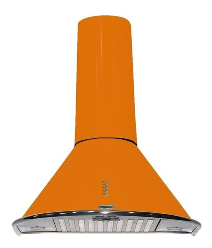 Extractor purificador de cocina Adrogué Ventilación Apsis ac. inox. de pared 700mm x 330mm x 500mm naranja 220V