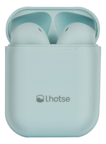 Fone de ouvido in-ear sem fio Lhotse Bluetooth RM12 azul-celeste