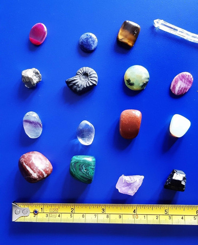 Set Coleccion De 16 Piedras Minerales Pequeñas