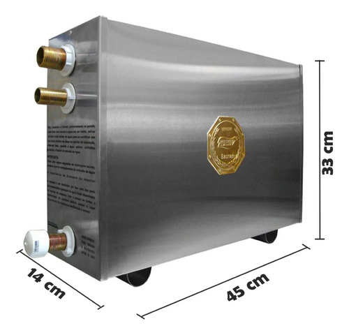 Sauna Inox Impercap À Vapor 9kw Com Comando Digital