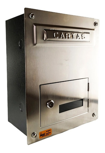 Buzón Cartero Embutir A\inoxidable Con Puerta Delantera