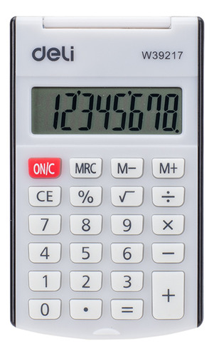 Calculadora Con Tapa Deli Pocket De Bolsillo 39217 8 Digitos