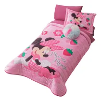 Comprar Edredón Ligero Minnie Strawberry Individual Colchas Concord Rosa Rosa