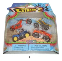 Comprar Autitos Die Cast Metal Extremez Sport Motos 4x4 Cuatriciclo