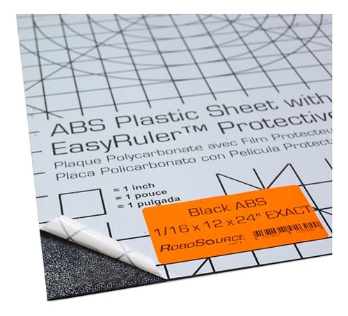 Abs Plastic Sheet 3-pack 12  X 24  X 0.0625  (1/16 ) 3 ...