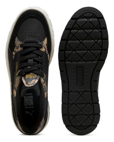 Zapatilla Puma Karmen Ii Idol Snake Chic 400395 02 Mujer Dorado Oscuro Geométrico 7 Us