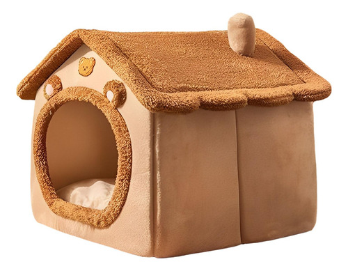 Cama Tipo Cueva Para Perros Y Gatos, Lavable, Suave,