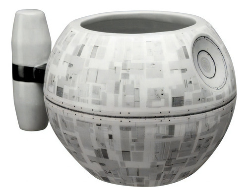 Taza Cafe Star Wars Estrella Muerte Death Star Pintado Mano