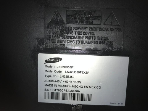 Imagen 8 de 10 de Tv Samsung 32 Pulgadas Para Reparar Ó Repuesto