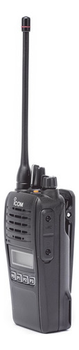 Radio Walkie Talkie Icom Uhf Análogo Y Digital Sumergible Color Negro