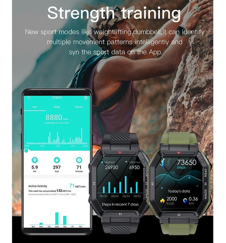 Reloj Deportivo Táctico Para iPhone Y Teléfono Android