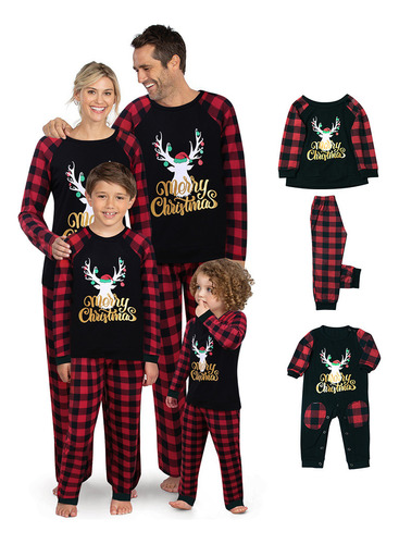 Pijamas De Navidad, Ropa De Casa Casual Para La Familia
