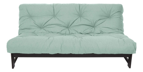 Colchón Futón Completo Polietileno 10 Pulgadas Menta Hielo