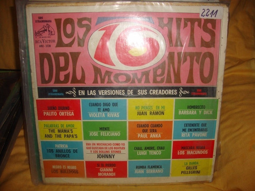 Vinilo Los 16 Hits Del Momento Ortega Violeta Rivas Cp1