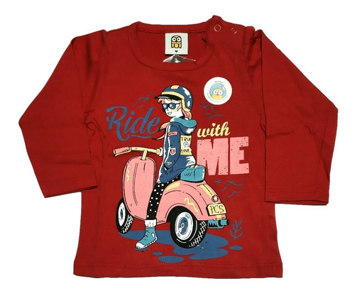 Remera Manga Larga Bebés Nenas Pecosos Ride