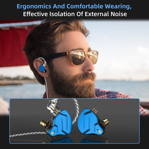 Imagen 5 de 5 de Auriculares In Ear Kz Zsn Pro X Monitor Cable Intercambiable