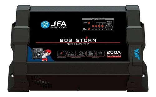 Fonte Jfa Storm 200a Bob Carregador Automático Bivolt Cor BOB 200A JFA