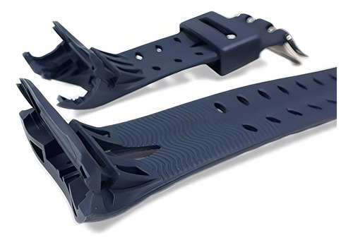 Relógio De Pulso Casio Spw-1000-2v Com Corria De Resina / Barracha Azul