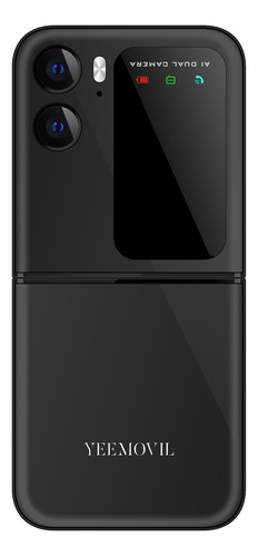 Celular Plegable 4g Yeemovil Y2000 Dual Sim + 2 Sim Extra Desbloqueado Telcel At&t Movistar Bait Bluetooth Fm Linterna 2.4-negro