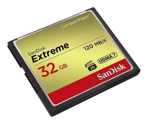 Tarjeta De Memoria Sandisk Extreme Compact Flash De 32gb Cf