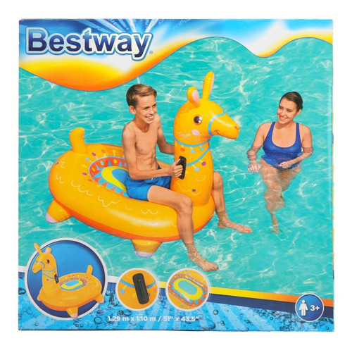 Flotador Inflable Animal Llama 129x110 Cm Bestway Art 41434