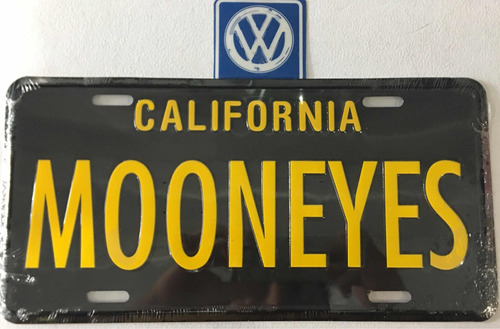 Moon Eyes Placa Decorativa California Negra