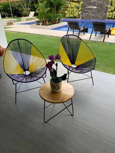 Imagen 1 de 2 de Silla Acapulco En Mimbre Plástico O Sintetico