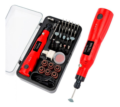 Kit Mini Retífica Portátil Multifuncional 78 Em 1 Sem Fio