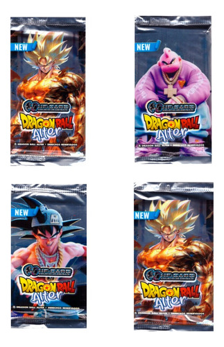 50 Sobres Con 5 Tarjetas Dragon Ball Alter + 3 Posters