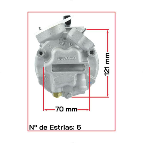Compressor Ar Spacefox 1.6 2006 2007 2008 2009 2010 Delphi
