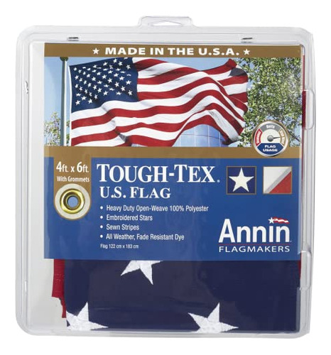 Bandera De Estados Unidos Tough Tex De 4 Pies X 6 Pies