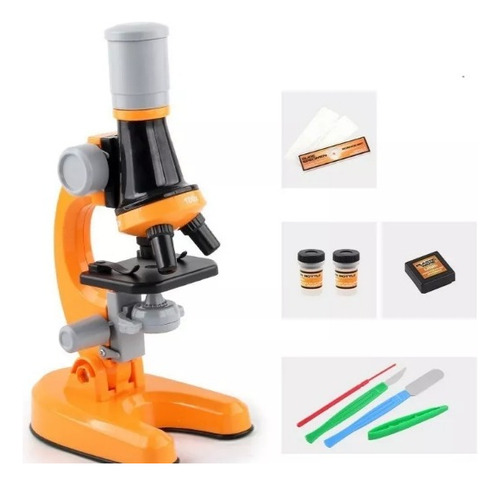 Microscopio Optico Infantil 1200x Juguete Educativo Niños Hd