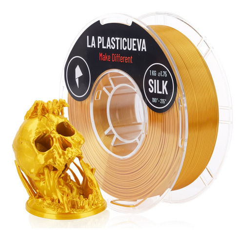 Silk 1.75 1kg Filamento Seda 3d Premium Color Oro