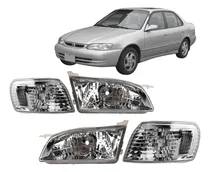 Comprar Juego Opticas Y Faros Giro Toyota Corolla 1999 2000 01 2002