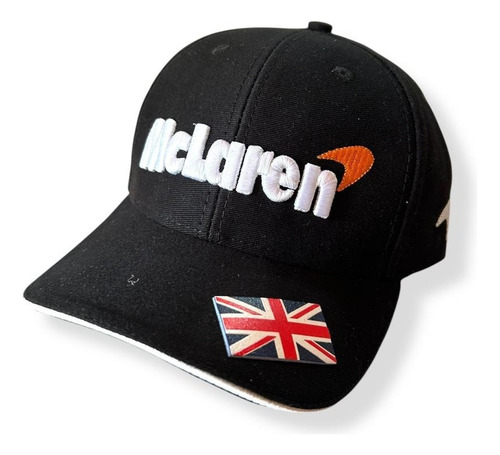 Boné Mclaren Aba Curva Fórmula 1 Gp Norris Piastri Preto Completo Un