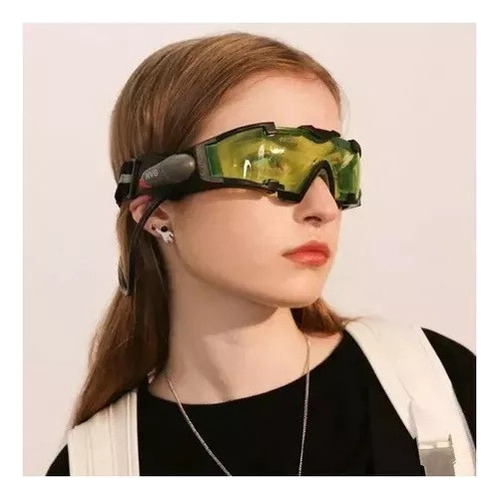 Óculos De Visão Noturna Led Com Lentes Coloridas E À Prova