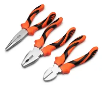 Comprar Kit Jogo Alicates De Corte Universal Bico Meia Cana Diagonal