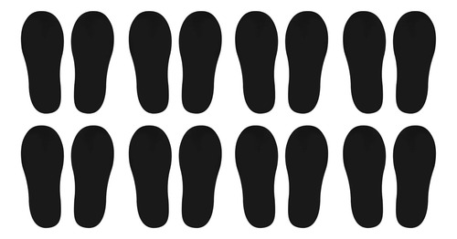 Patikil Adhesivo De Huella De 8 X 3, 8 Pares De Zapatos De P