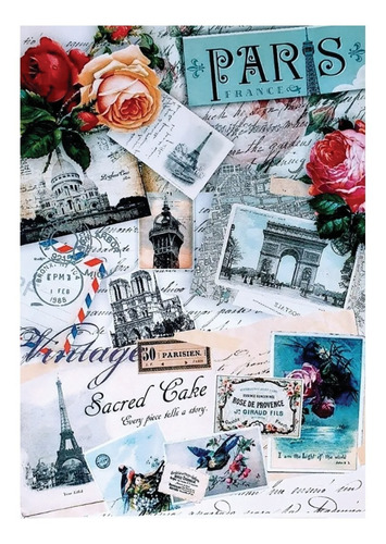 Imagen 3 de 6 de Decoupage Laminas Set Pajaro Y Mariposas Vintage Laura Craft