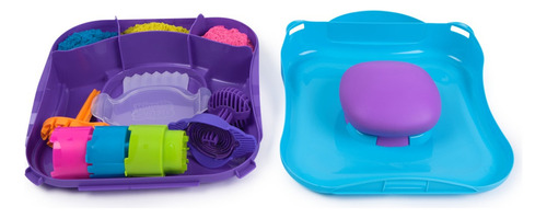 Kinetic Sand, Squish Motion, Con Arena Y Herramientas Multicolor