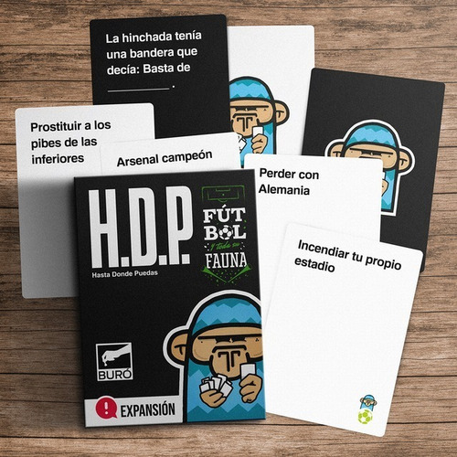 Imagen 2 de 3 de Juego De Cartas Hdp: Fútbol Expansión Buró Previa