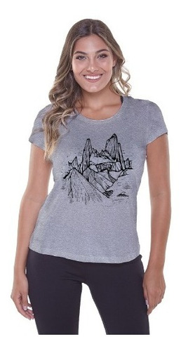 Remera M/c Mujer Fitz Roy Montagne Secado Rápido Premium