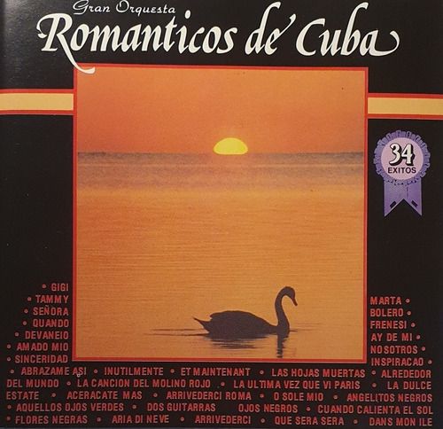 Cd Romanticos De Cuba + 34 Exitos